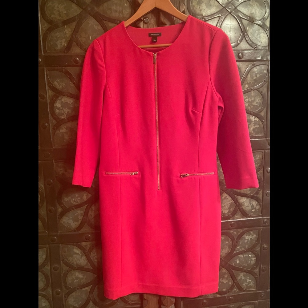 Ann Taylor 3/4-Sleeve Sheath Dress